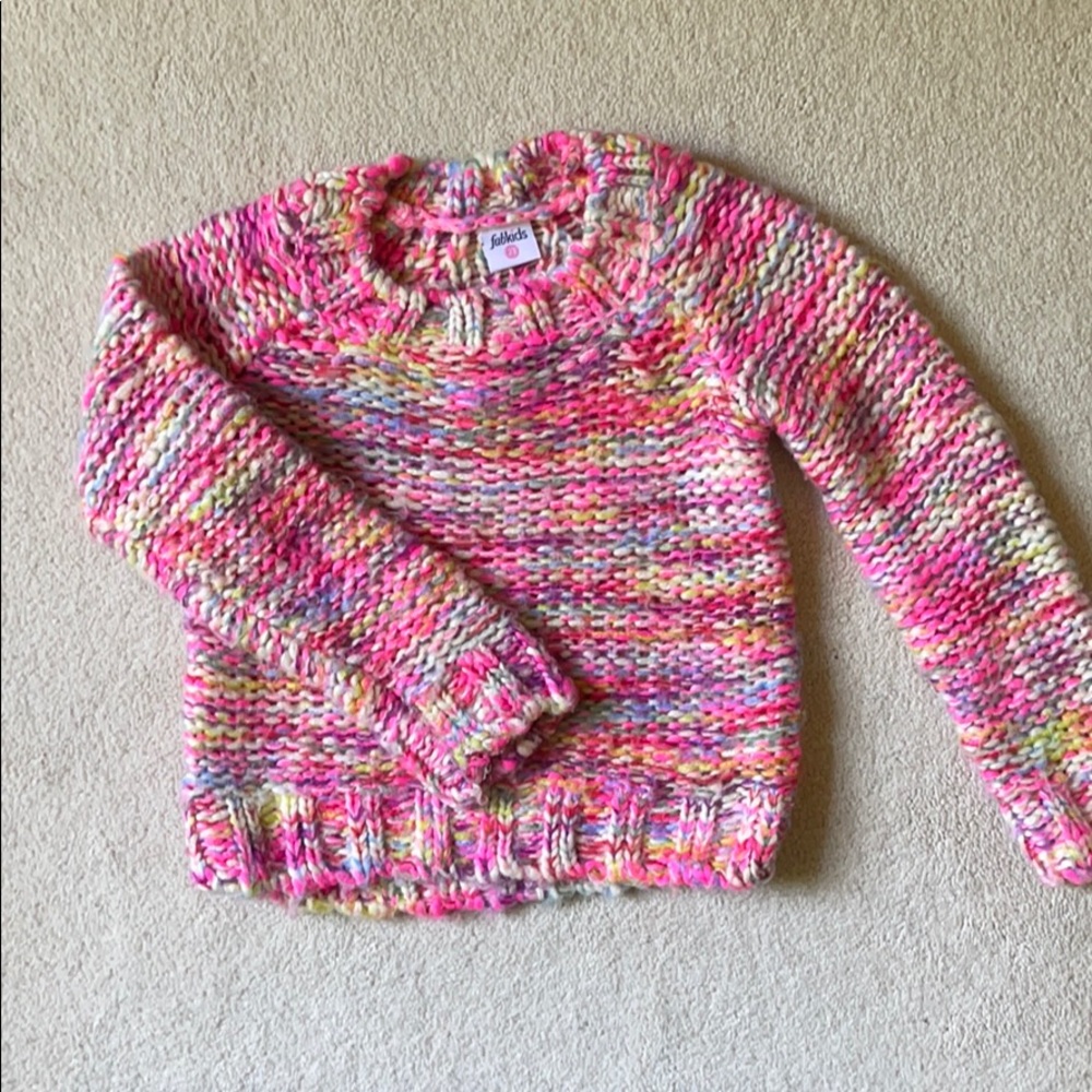 Toddler girls knit sweater